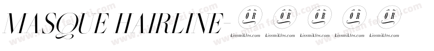 Masque hairline字体转换